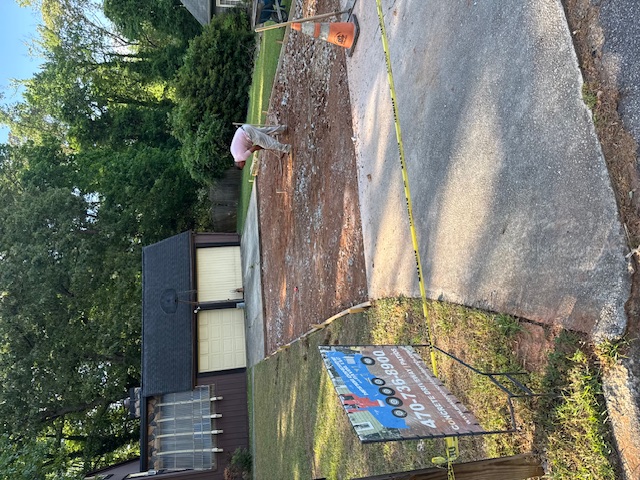 Driveway demo and form work in progress